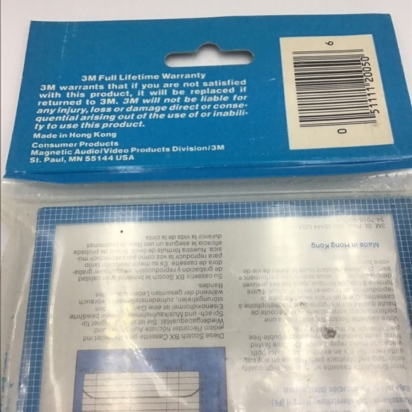 New Old Stock Scotch BX 90 Blank Cassette Tapes 3 Pack - Picture 4 of 4